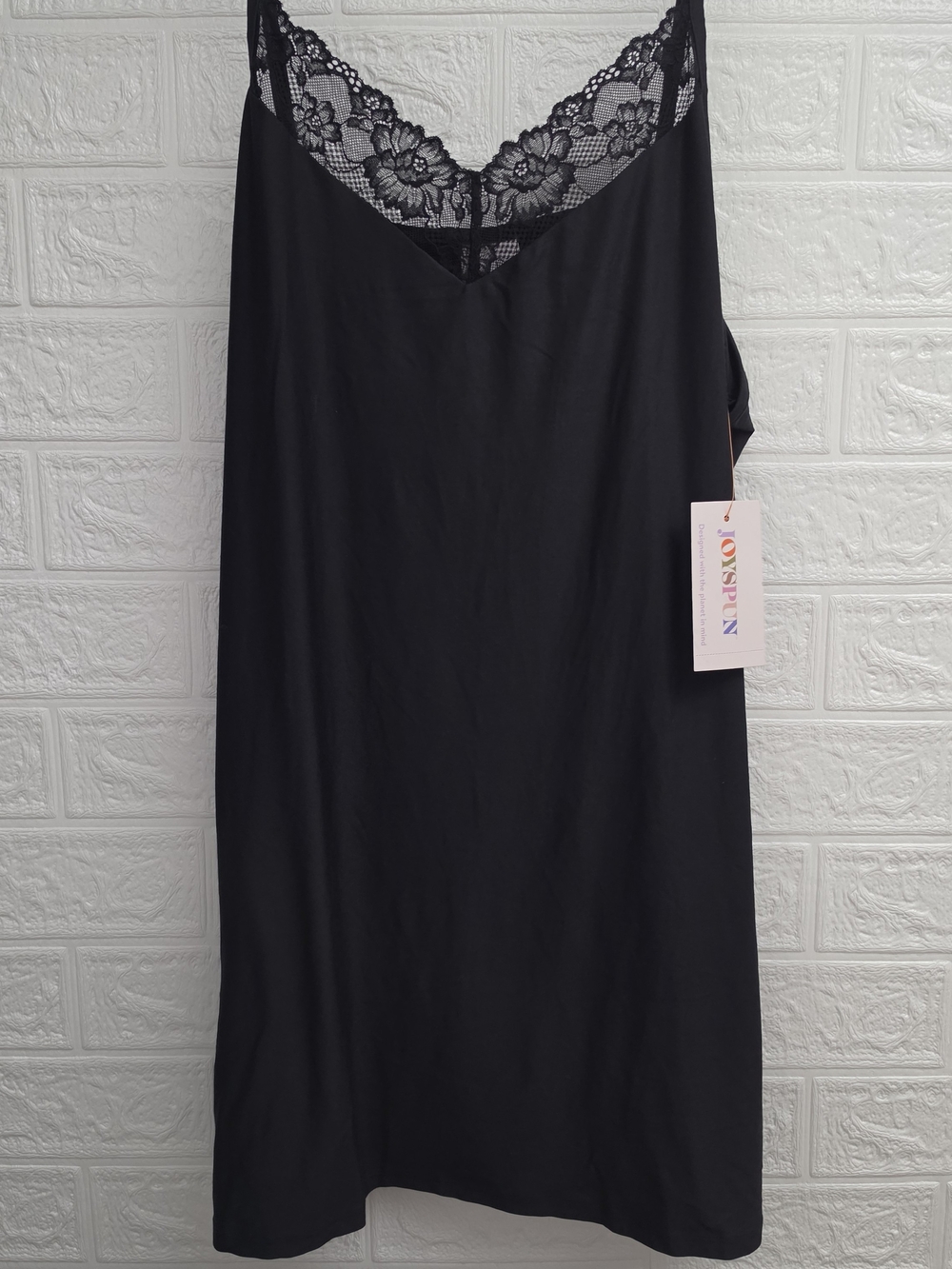 Nwt Joyspun Women’s Plus Size Lace Trim Knit Chemise